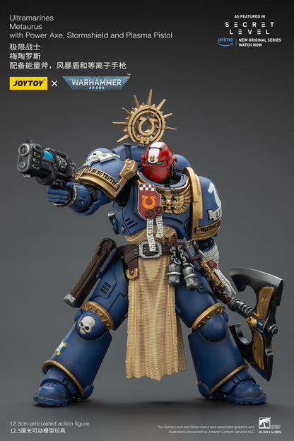 (Pre-Order) JOY TOY Warhammer 40k Ultramarines Metaurus with Power Axe, Stormshield and Plasma Pistol