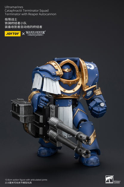 (Pre-Order) Warhammer The Horus Heresy Space Ultramarines Cataphractii Terminator Squad Terminator with Reaper Autocannon