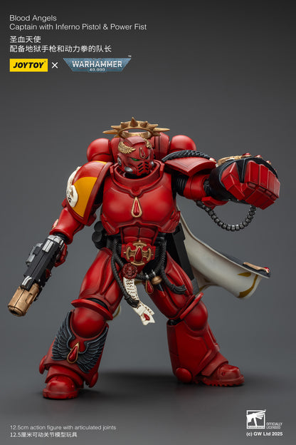 (Pre-Order) Warhammer 40k Blood Angels Captain with Inferno Pistol & Power Fist