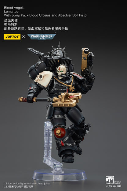 (Pre-Order) Warhammer 40k Blood Angels Lemartes With Jump Pack,Blood Crozius and Absolver Bolt Pistol