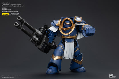 (Pre-Order) Warhammer The Horus Heresy Space Ultramarines Cataphractii Terminator Squad Terminator with Reaper Autocannon