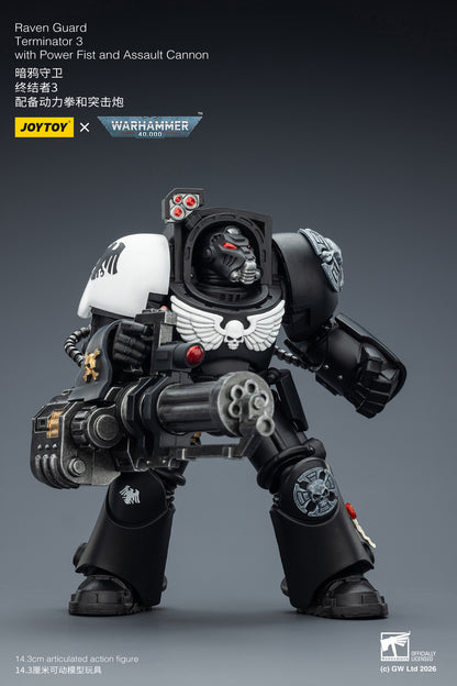 (Pre-Order) Warhammer 40k Raven Guard Terminator 3 with Power Fist and Assault Cannon
