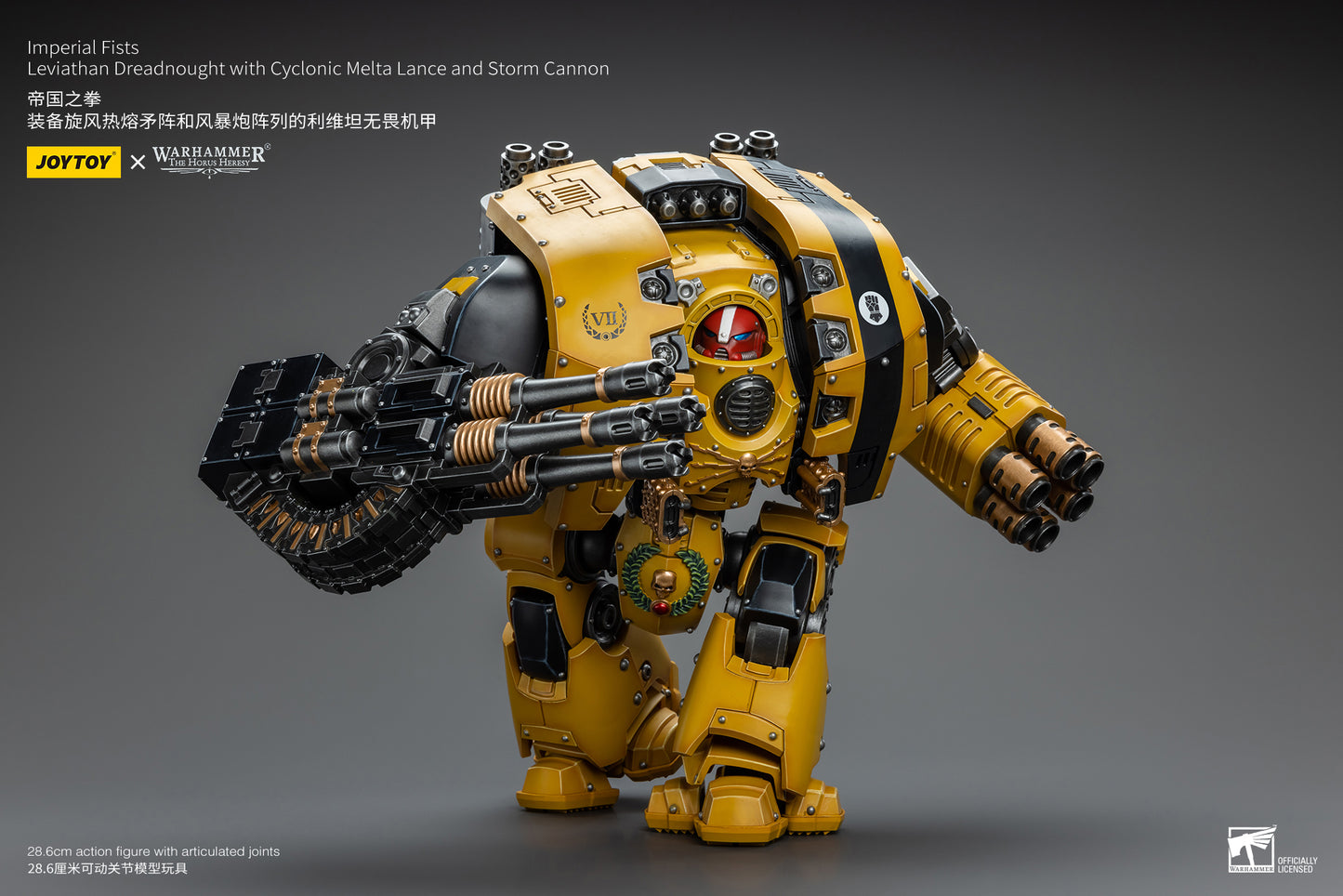 (Pre-Order) Warhammer Imperial Fists Leviathan Dreadnought with Cyclonic Melta Lance and Storm Cannon