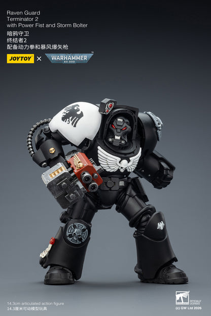 (Pre-Order) Warhammer 40k Raven Guard Terminator 2 with Power Fist and Storm Bolter
