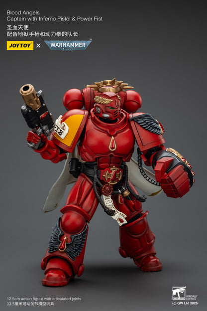 (Pre-Order) Warhammer 40k Blood Angels Captain with Inferno Pistol & Power Fist