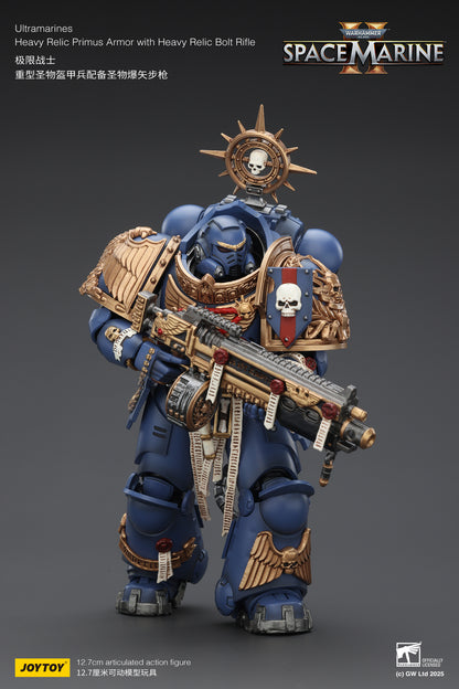 (Pre-Order) JOY TOY Warhammer 40k Ultramarines Heavy Relic Primus Armor with Heavy Relic Bolt Rifle