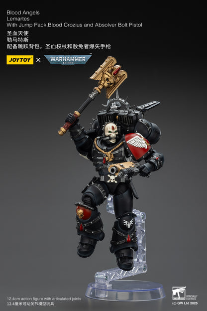 (Pre-Order) Warhammer 40k Blood Angels Lemartes With Jump Pack,Blood Crozius and Absolver Bolt Pistol