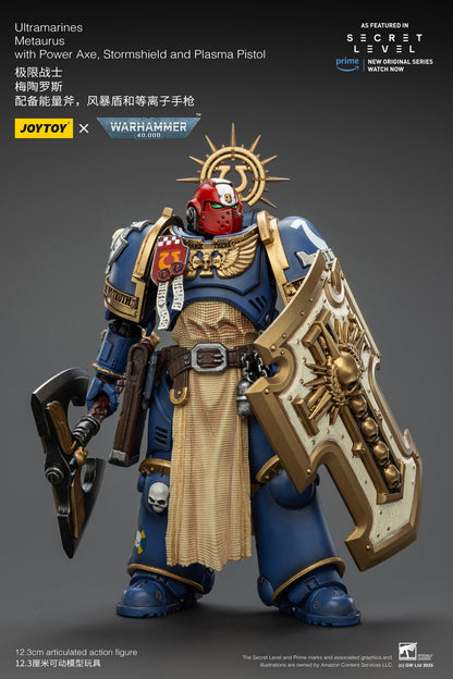 (Pre-Order) JOY TOY Warhammer 40k Ultramarines Metaurus with Power Axe, Stormshield and Plasma Pistol