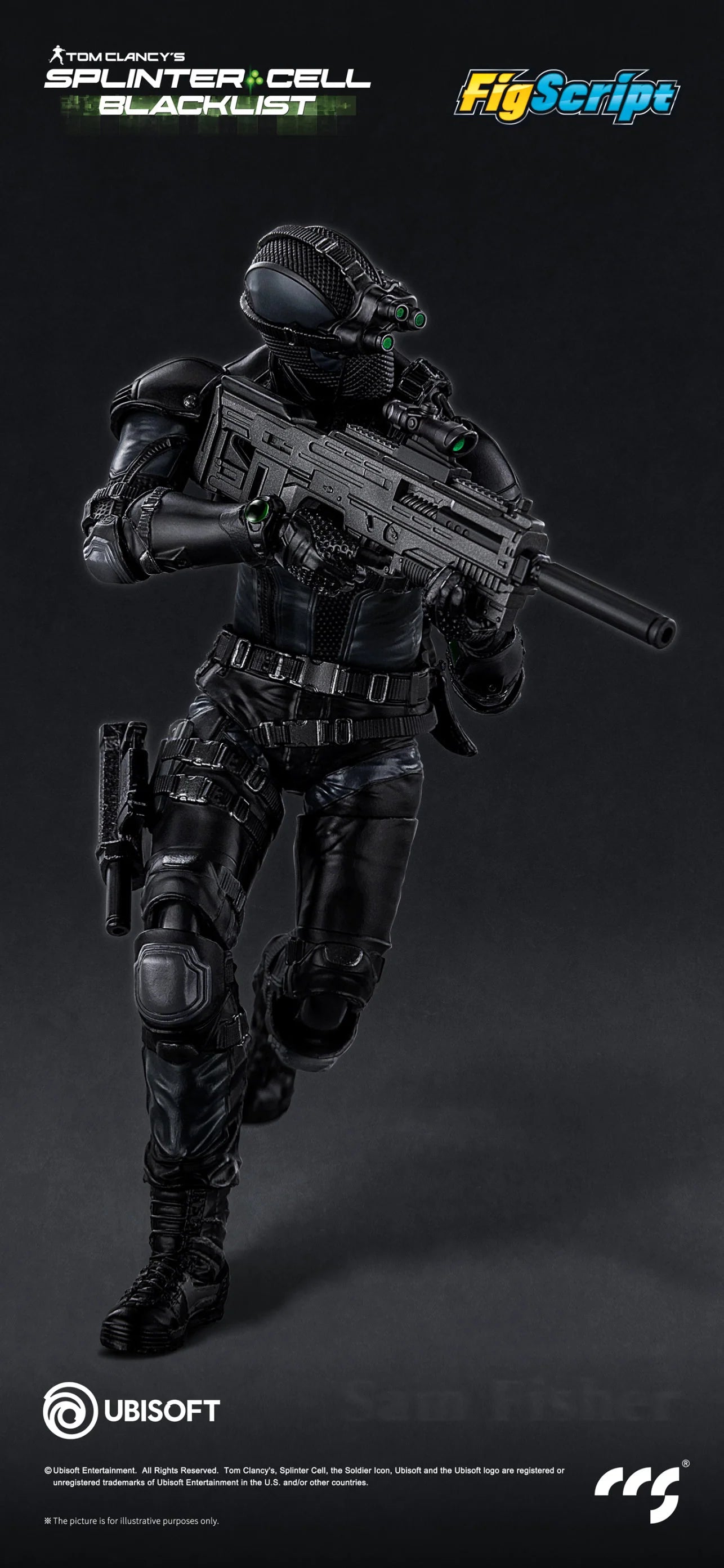 (Pre-Order) CCS Toys 1/12 official Licensed Splinter Cell Sam Fisher action figure