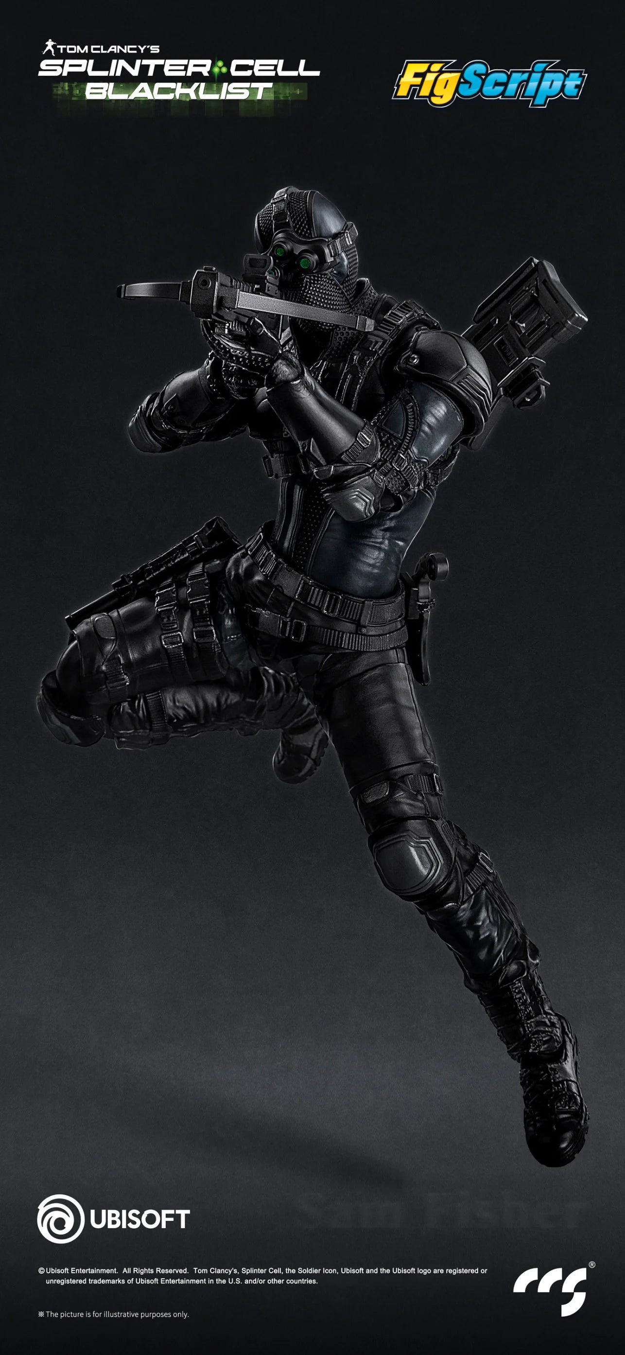 (Pre-Order) CCS Toys 1/12 official Licensed Splinter Cell Sam Fisher action figure