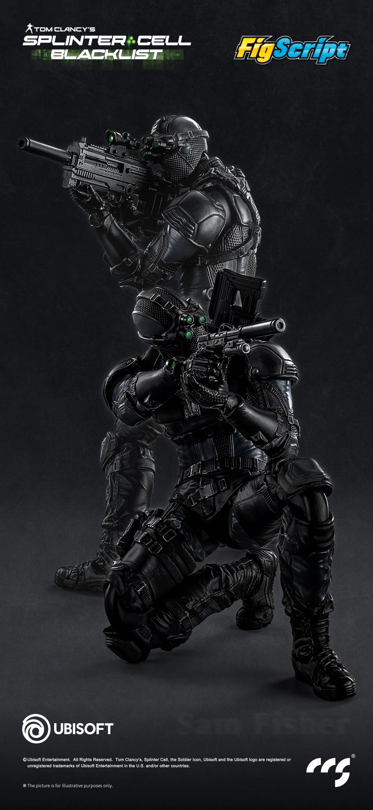 (Pre-Order) CCS Toys 1/12 official Licensed Splinter Cell Sam Fisher action figure