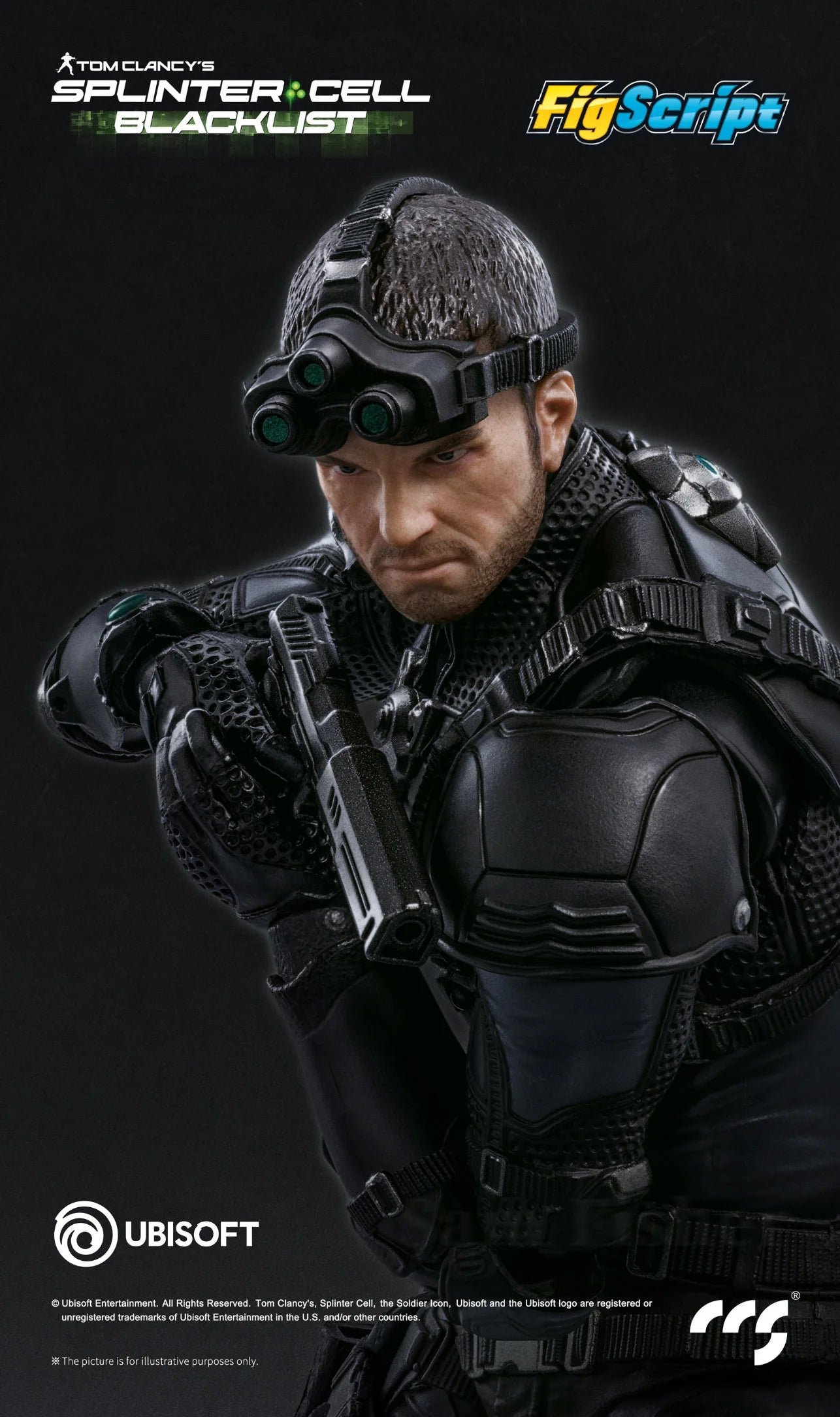 (Pre-Order) CCS Toys 1/12 official Licensed Splinter Cell Sam Fisher action figure
