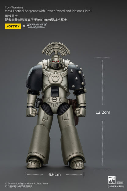 (Pre-Order) Warhammer The Horus Heresy Iron Warriors MKVI Tactical Sergeant with Power Sword and Plasma Pistol