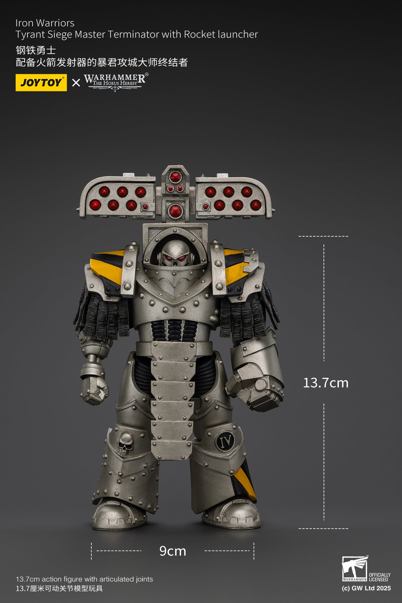 (Pre-Order) Warhammer The Horus Heresy Iron Warriors Tyrant Siege Master Terminator with Rocket launcher