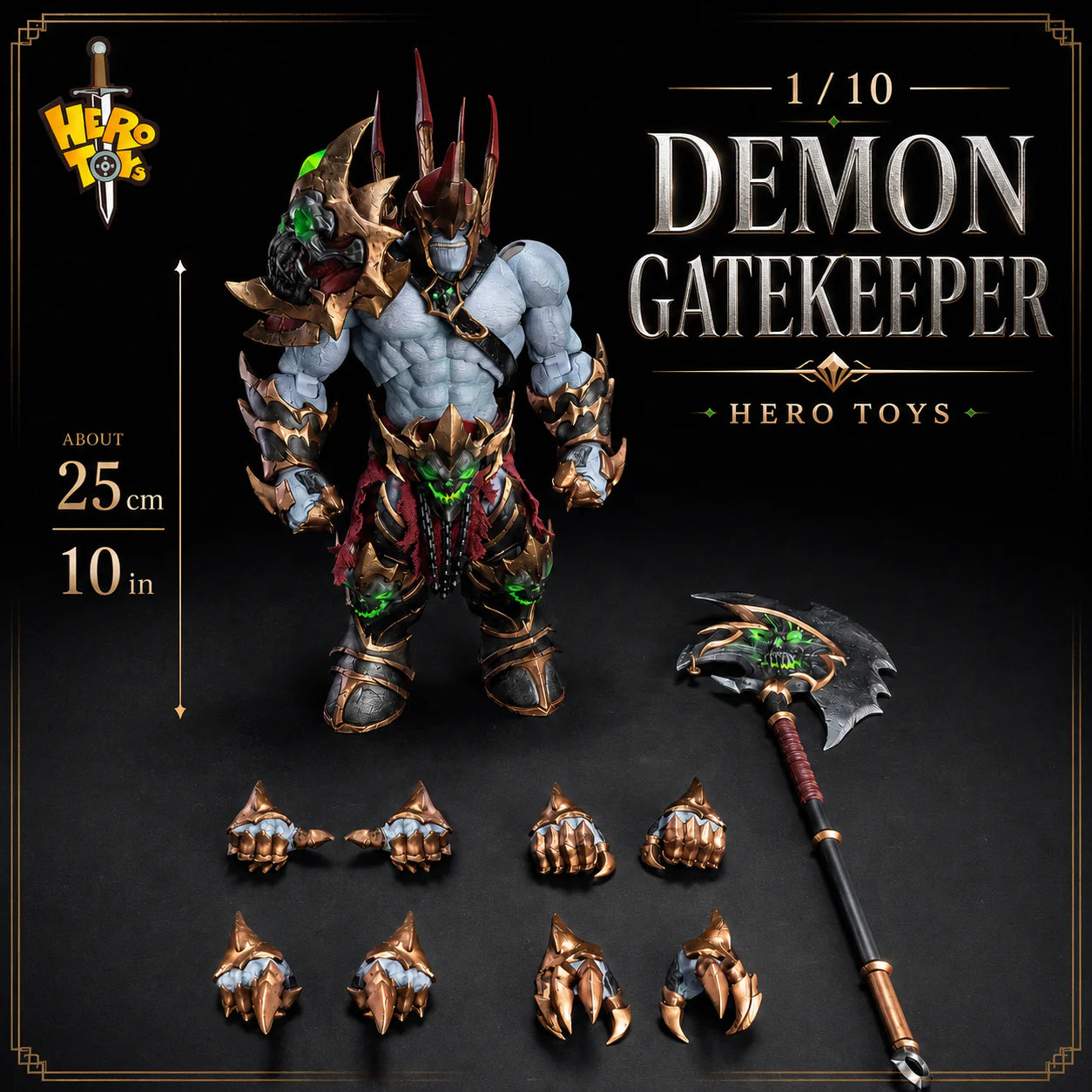 (Pre-Order) Hero toys 1/10 Demon Gatekeeper action figure 10 inches