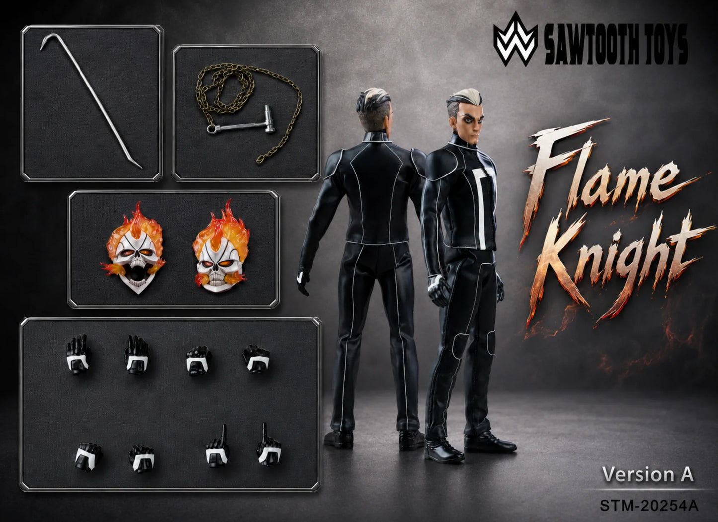 (Pre-Order) Sawtooth Toys 1/12 Flame Knight figure and Charger statue STM20254