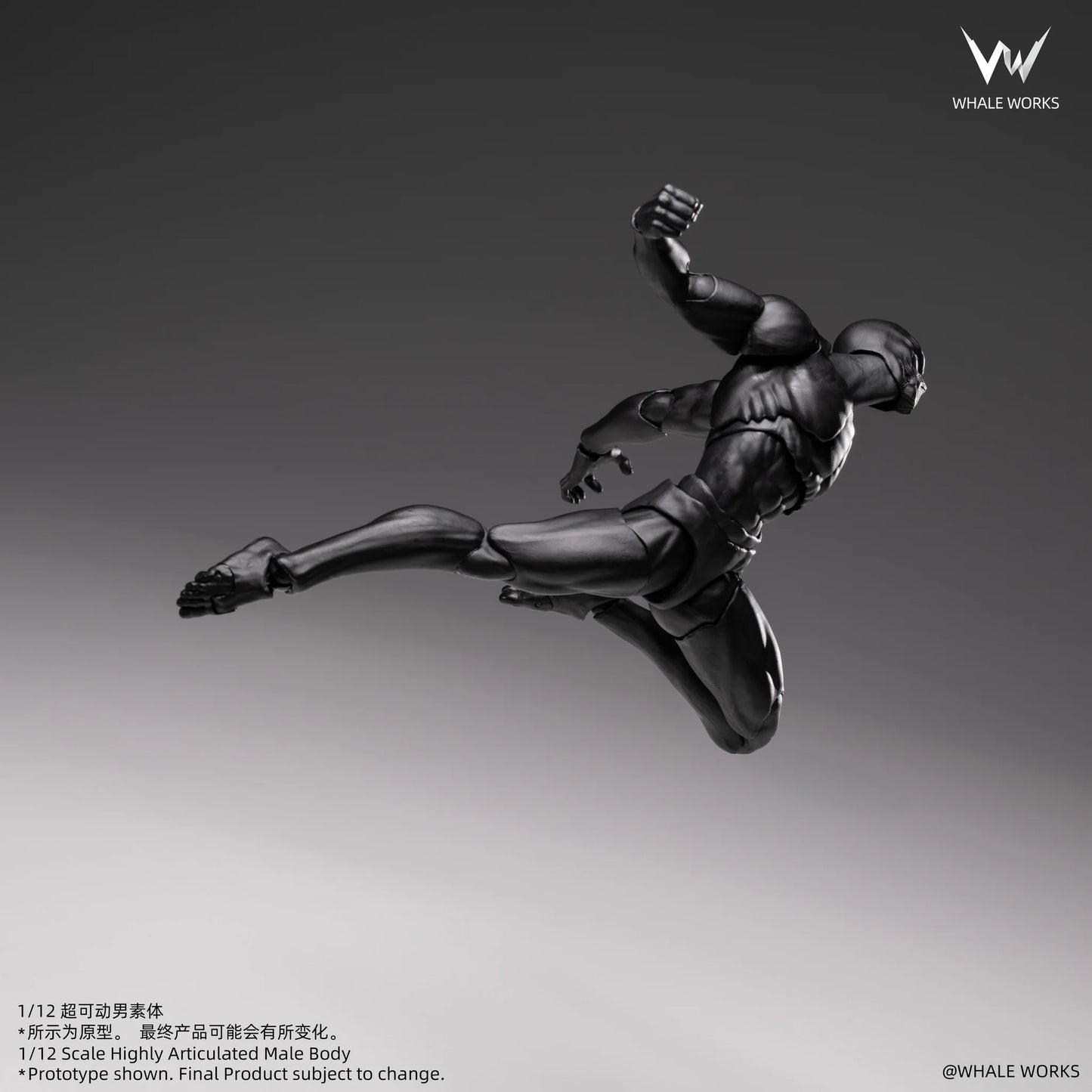 (Pre-Order) Whale Works 1/12 Super Articulated Male Body ASH action figure