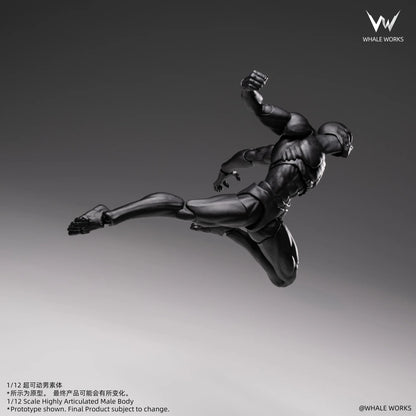 (Pre-Order) Whale Works 1/12 Super Articulated Male Body ASH action figure