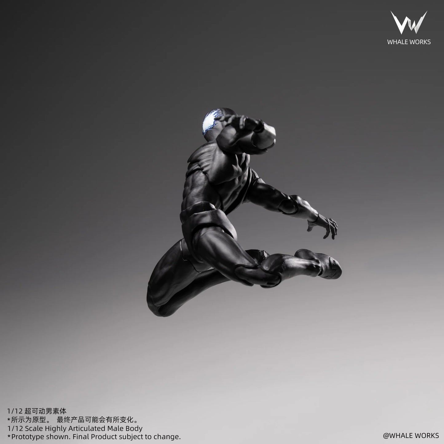 (Pre-Order) Whale Works 1/12 Super Articulated Male Body ASH action figure