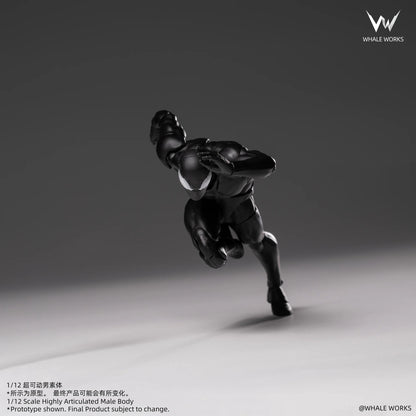 (Pre-Order) Whale Works 1/12 Super Articulated Male Body ASH action figure