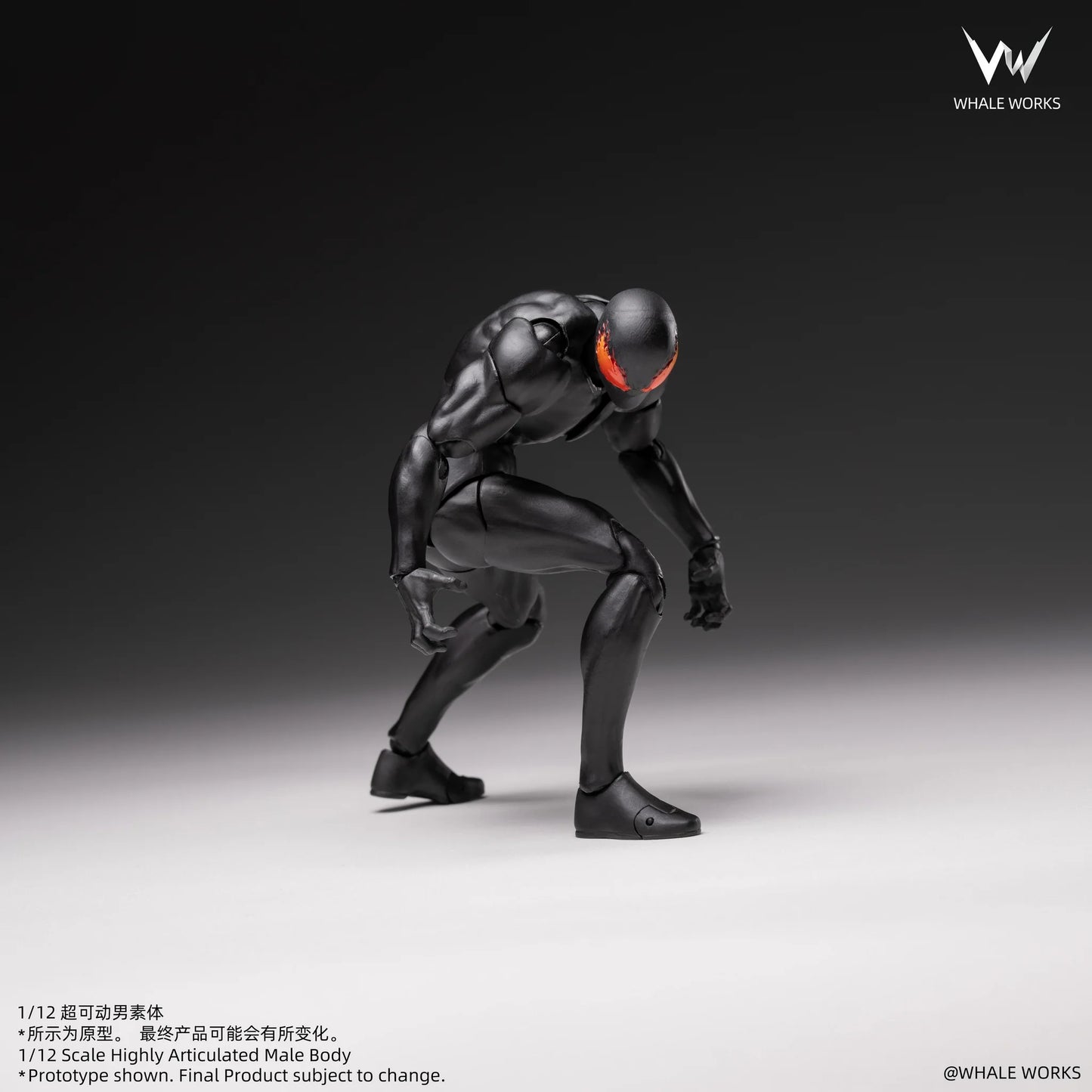 (Pre-Order) Whale Works 1/12 Super Articulated Male Body ASH action figure