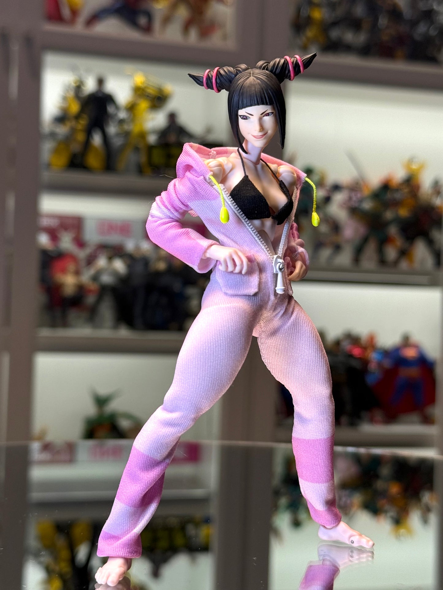 Custom 1/12 Action Figure Street Fighters Juri Han for Romankey Female Body