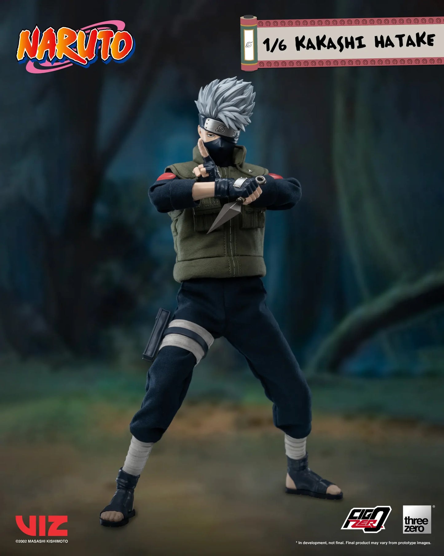 (Pre-Order) Threezero NARUTO FigZero 1/6 Kakashi Hatake 1/6 Scale Collectible Figure