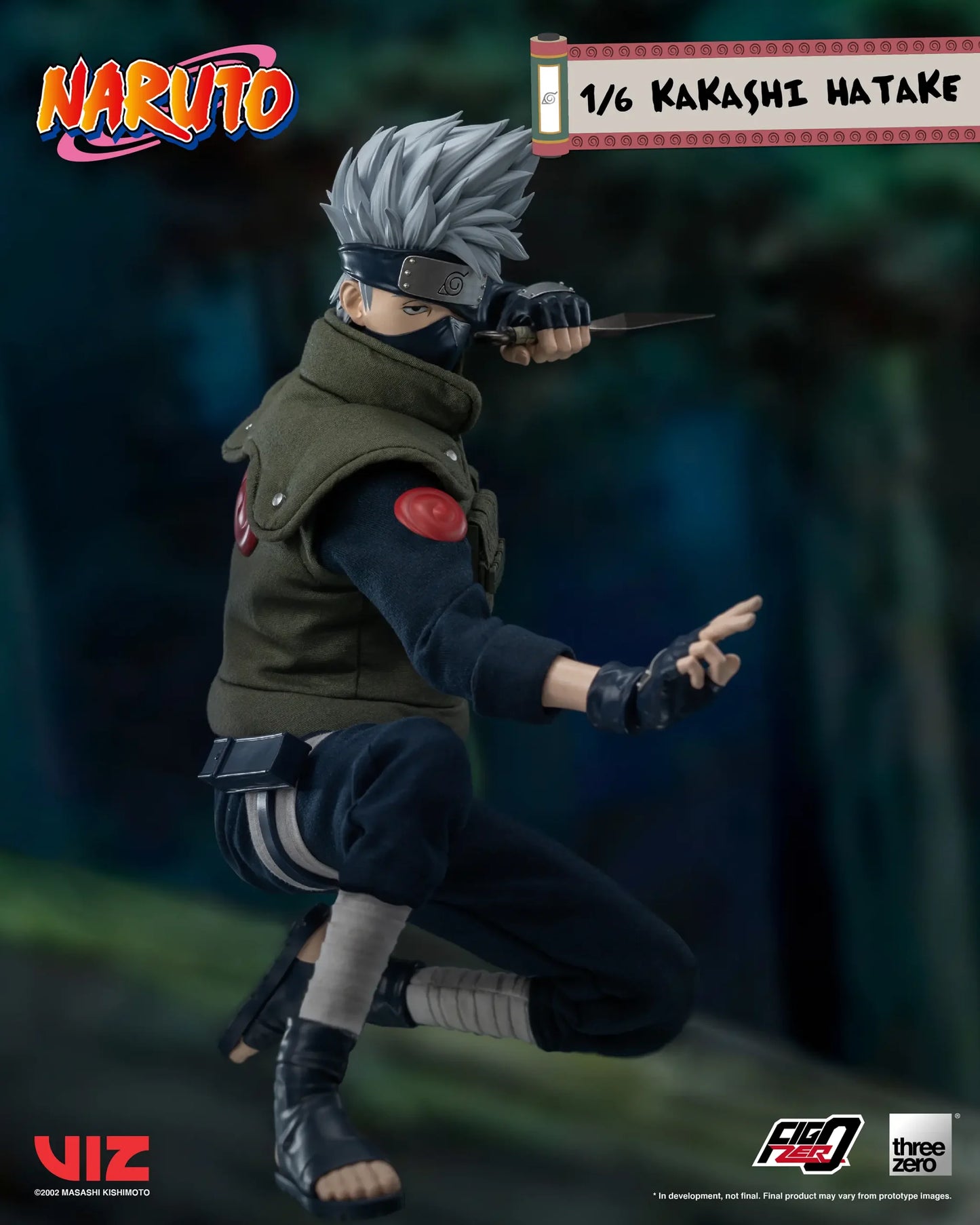 (Pre-Order) Threezero NARUTO FigZero 1/6 Kakashi Hatake 1/6 Scale Collectible Figure