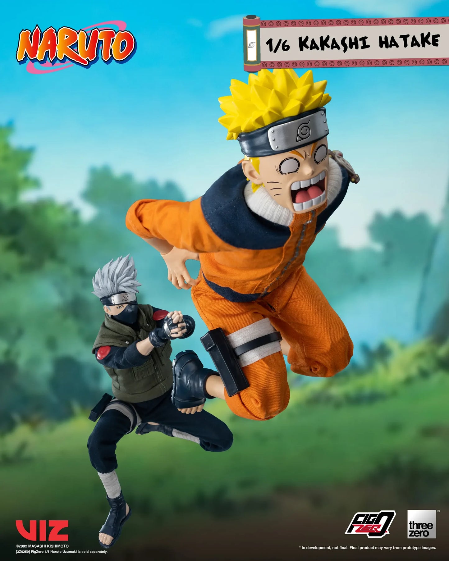 (Pre-Order) Threezero NARUTO FigZero 1/6 Kakashi Hatake 1/6 Scale Collectible Figure