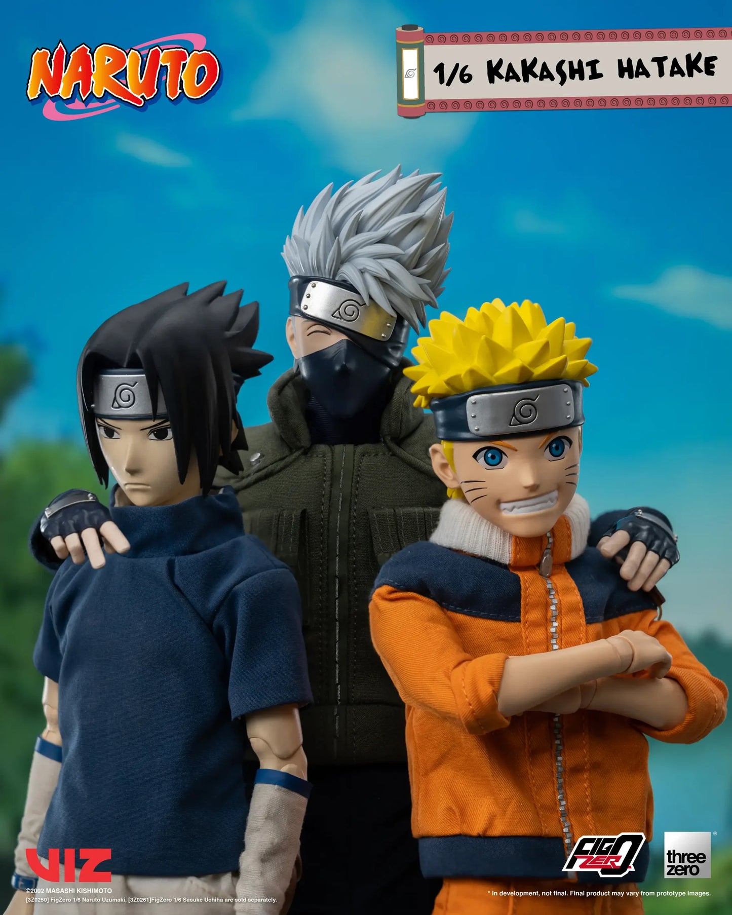 (Pre-Order) Threezero NARUTO FigZero 1/6 Kakashi Hatake 1/6 Scale Collectible Figure