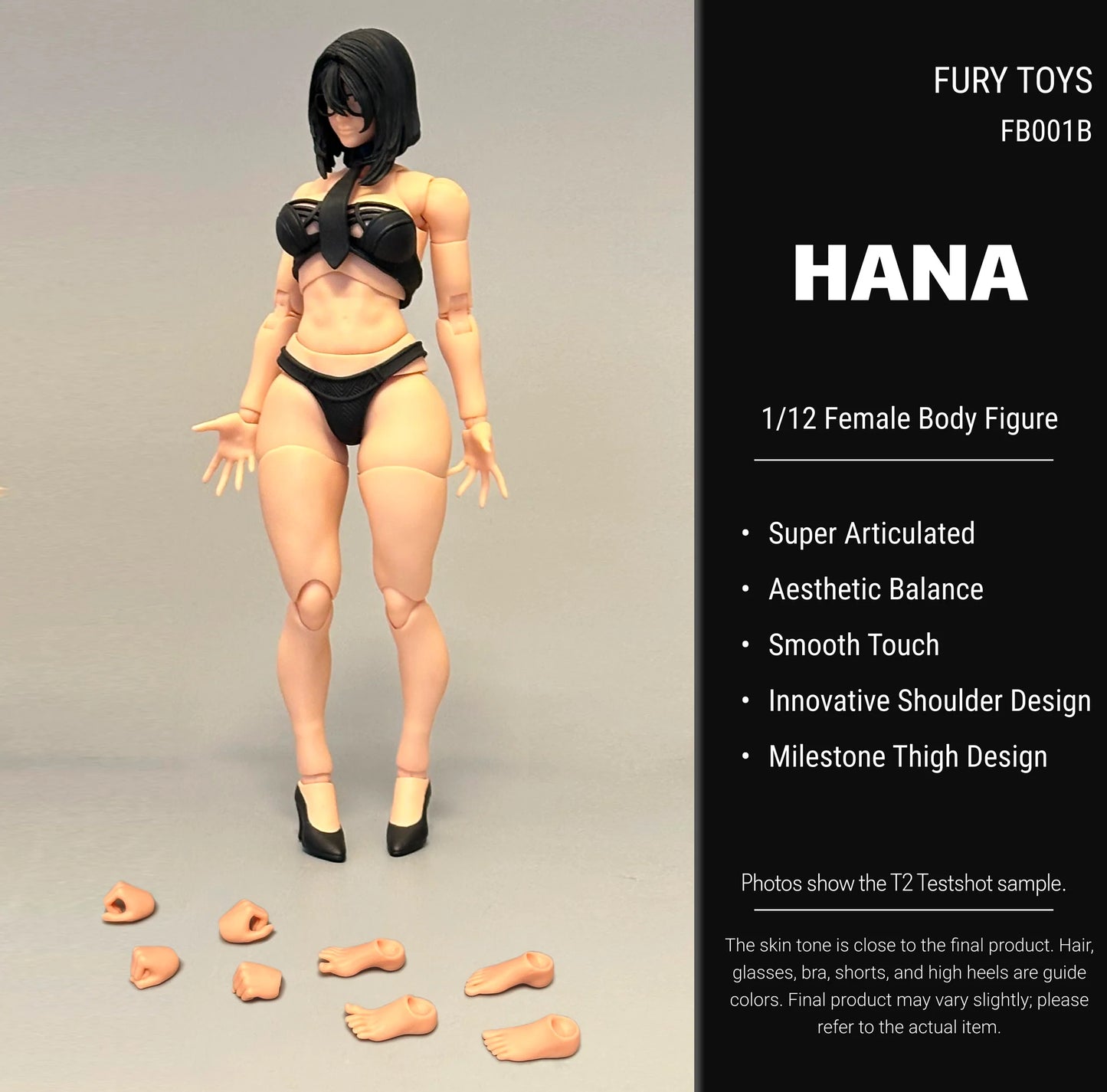 (Pre-Order) FURY TOYS 1/12 Female Body figure Valeria Hana and Imani action figure