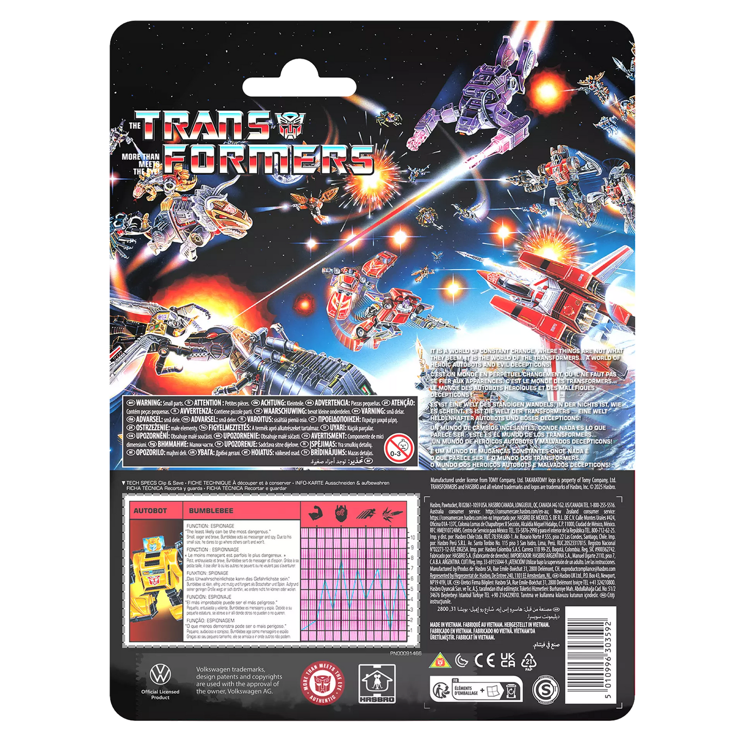 Hasbro Transformers Retro G1 Autobot Bumblebee