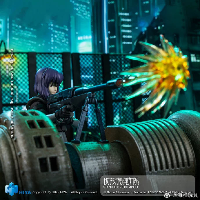 (Pre-Order) HIYA Exquisite Super Series 1/12 Scale 6 Inch GHOST IN THE SHELL Stand Alone Complex Kusanagi Motoko Battle Suit Version Action Figure