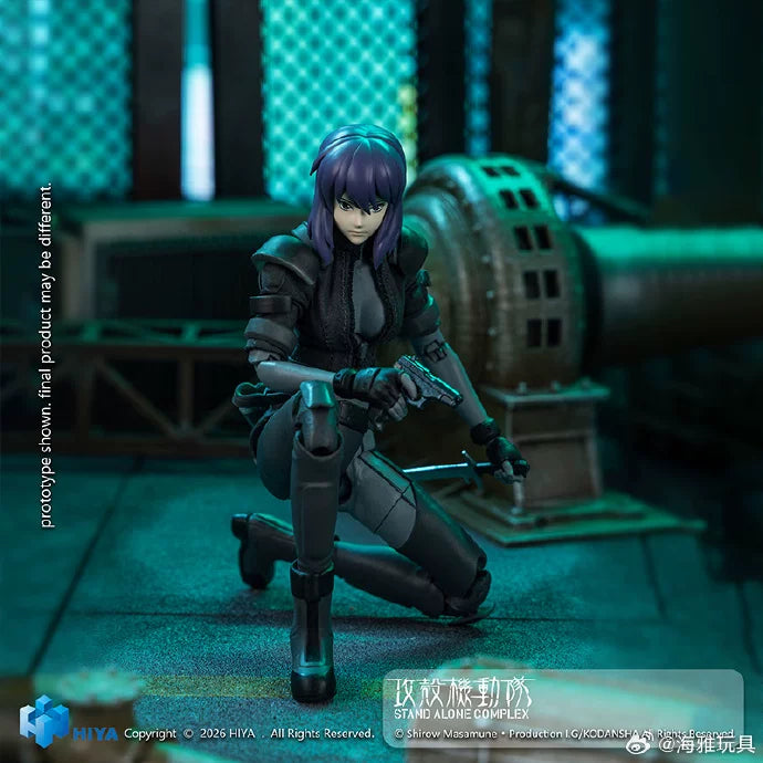 (Pre-Order) HIYA Exquisite Super Series 1/12 Scale 6 Inch GHOST IN THE SHELL Stand Alone Complex Kusanagi Motoko Battle Suit Version Action Figure