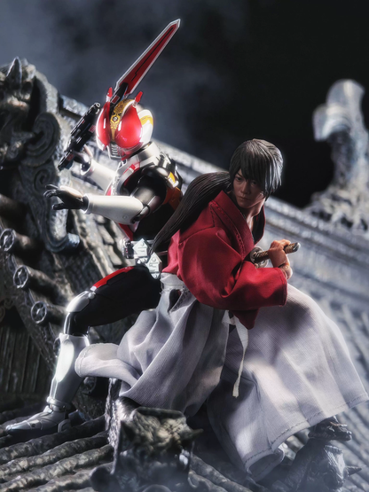 Custom 1/12 Clothing Accessories Clothes for Rurouni Kenshin Samurai Outfit and One Piece Law