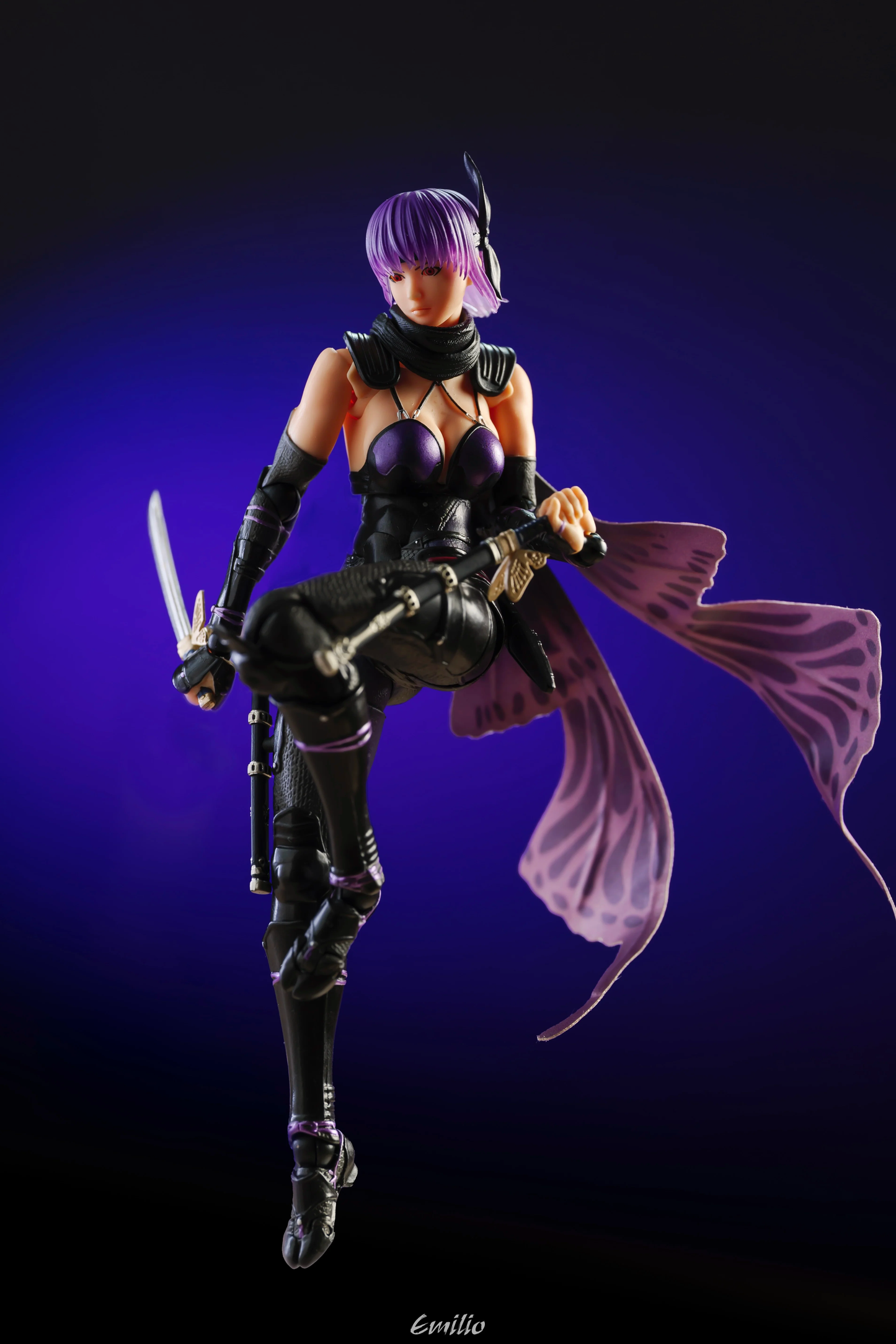 Custom 1/12 Clothing Scarf for Revoltech Ninja Gaiden Ayane
