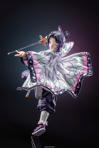 Custom 1/12 Clothing Accessories Clothes for Buzzmod S.H.Figuarts Demon Slayer Shinobu Kocho