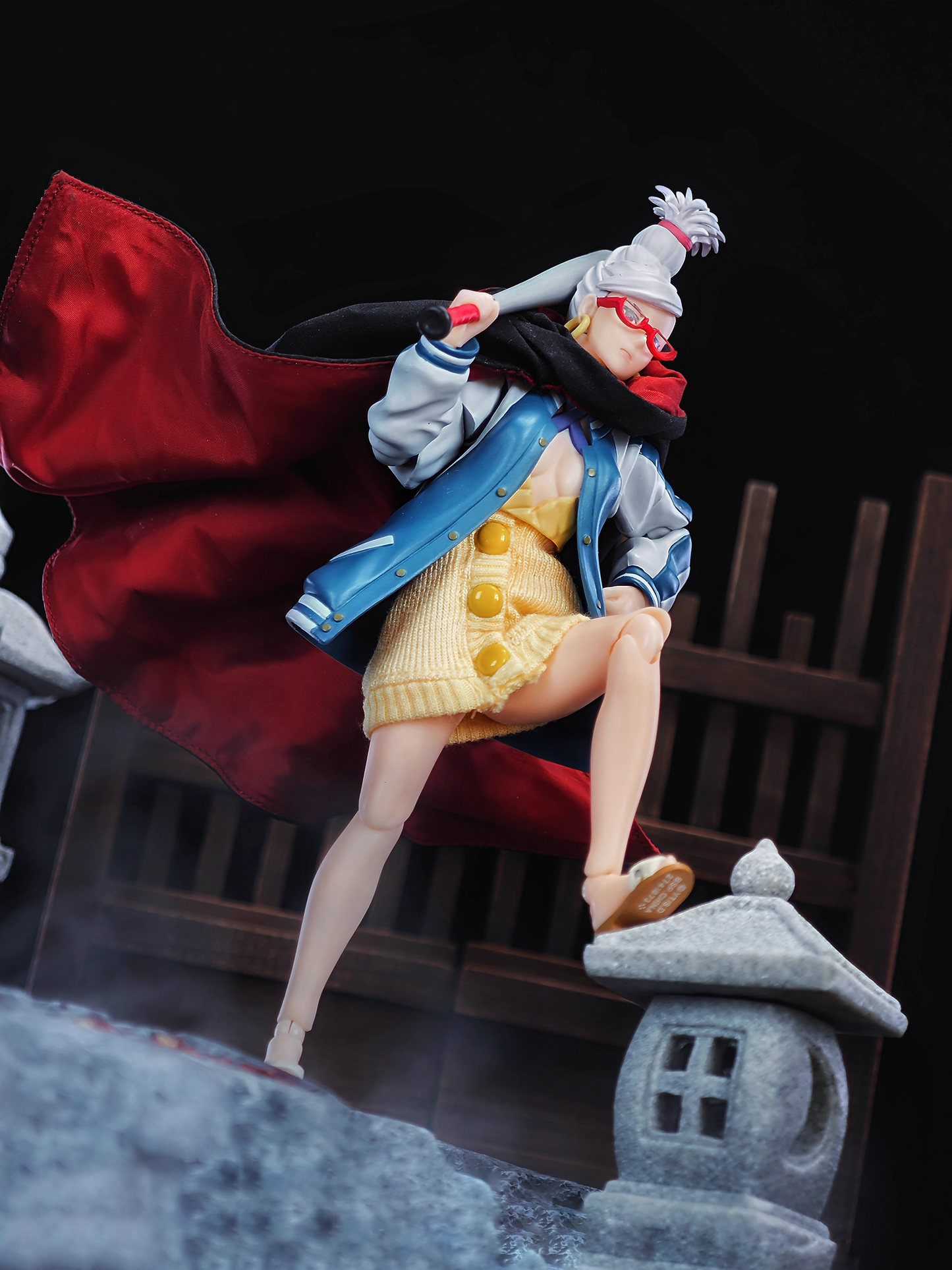 Custom 1/12 Clothing Accessories Cape and Skirt for S.H.Figuarts Dandadan Seiko