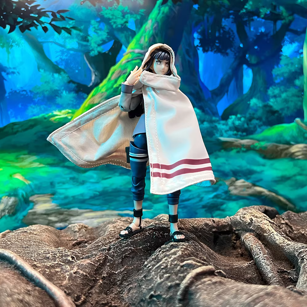 Custom 1/12 Clothing Naruto Team Cloak for SHF Naruto Hinata and Sakura