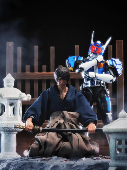 Custom 1/12 Clothing Accessories Clothes for Rurouni Kenshin Samurai Outfit and One Piece Law