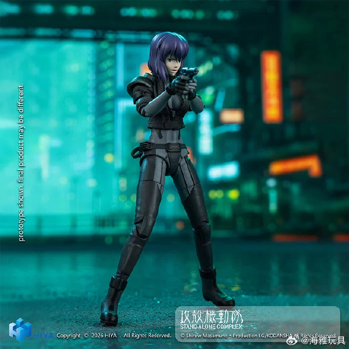 (Pre-Order) HIYA Exquisite Super Series 1/12 Scale 6 Inch GHOST IN THE SHELL Stand Alone Complex Kusanagi Motoko Battle Suit Version Action Figure