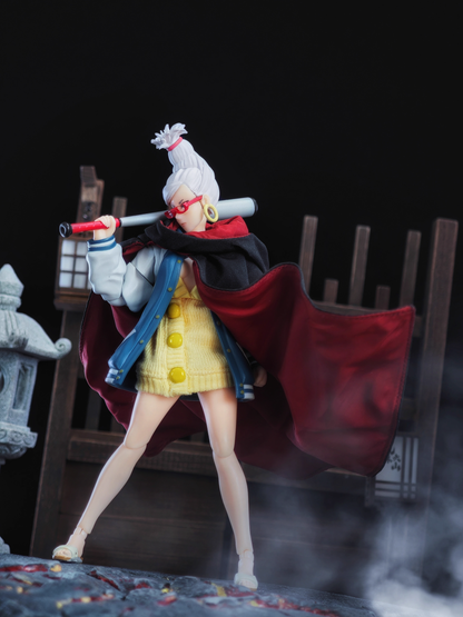 Custom 1/12 Clothing Accessories Cape and Skirt for S.H.Figuarts Dandadan Seiko