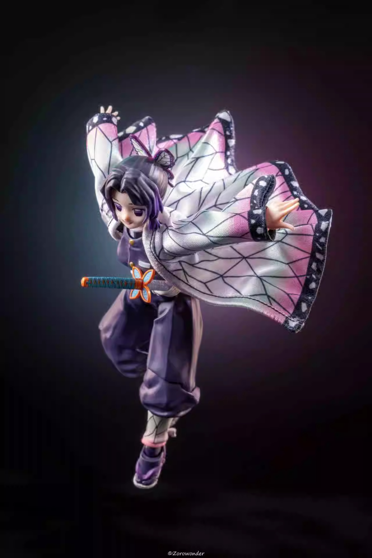 Custom 1/12 Clothing Accessories Clothes for Buzzmod S.H.Figuarts Demon Slayer Shinobu Kocho