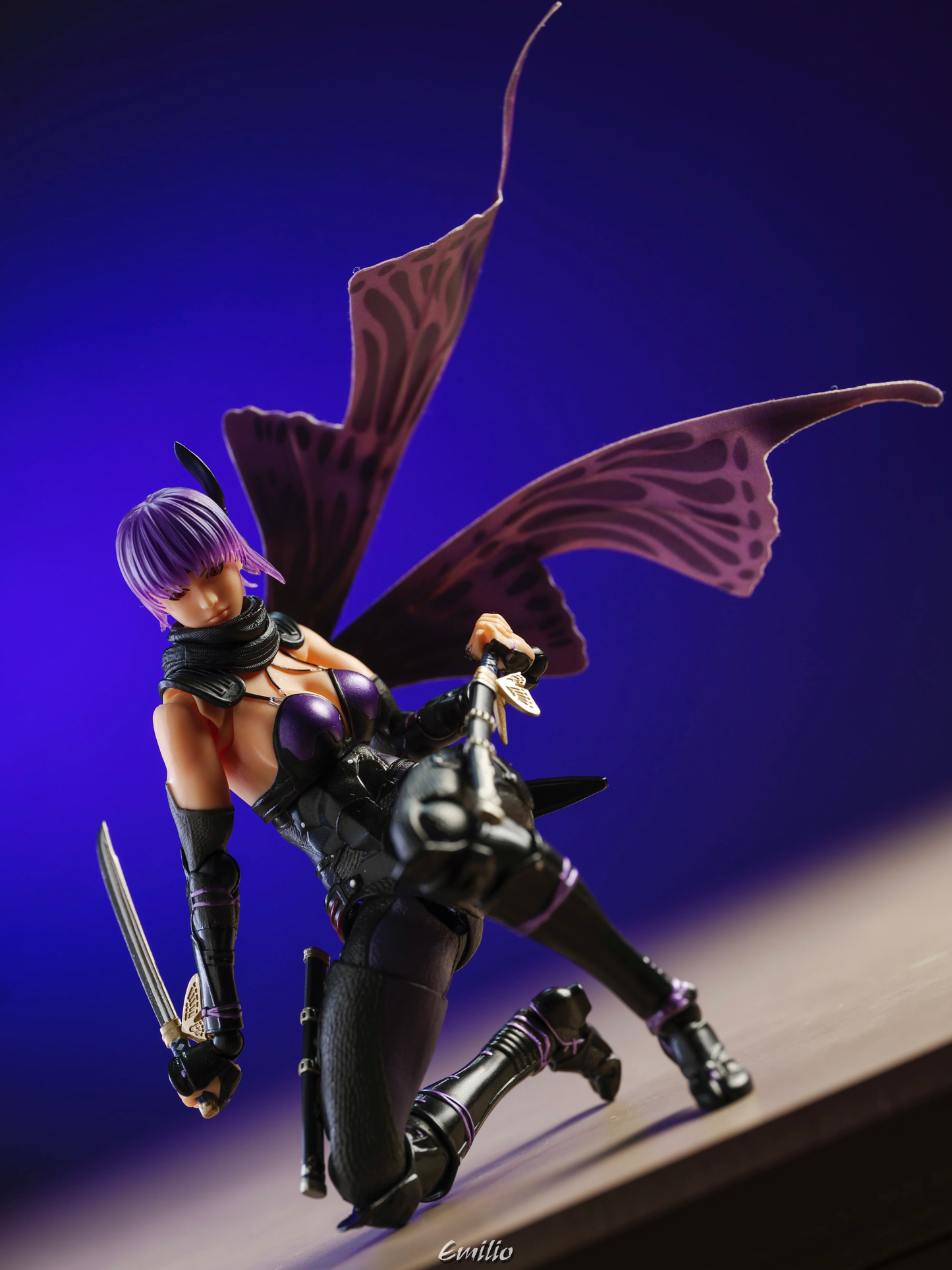 Custom 1/12 Clothing Scarf for Revoltech Ninja Gaiden Ayane