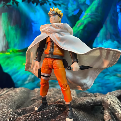 Custom 1/12 Clothing Naruto Team Cloak for SHF Naruto Hinata and Sakura