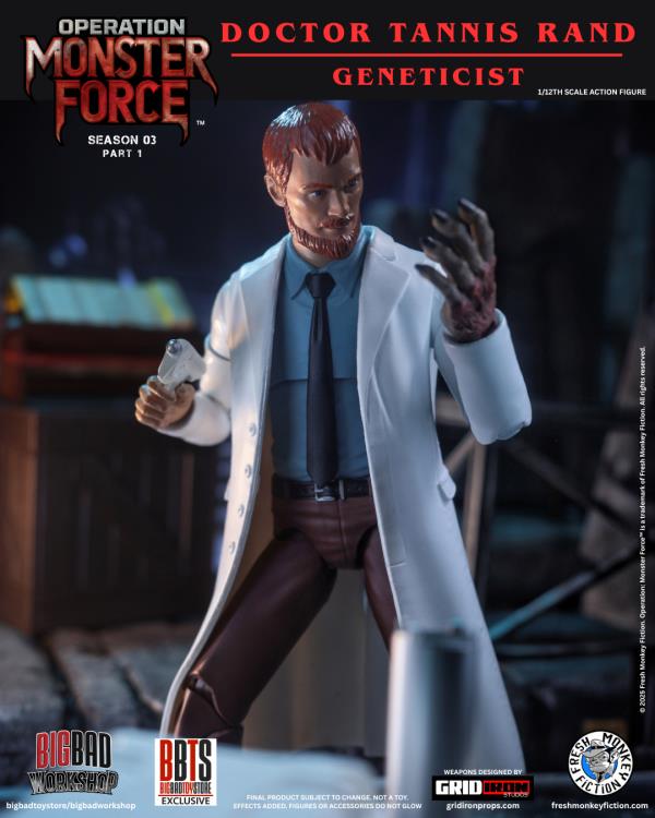 Operation: Monster Force Season 03 (Part 1) Doctor Rand 1/12 Scale Action Figure