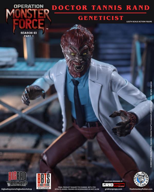 Operation: Monster Force Season 03 (Part 1) Doctor Rand 1/12 Scale Action Figure
