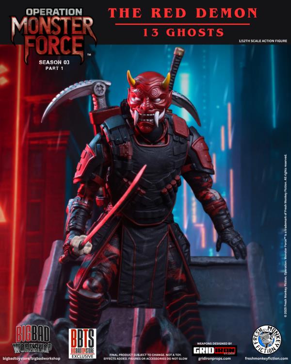 Operation: Monster Force Season 03 (Part 1) The Red Demon (13 Ghosts) 1/12 Scale Action Figure