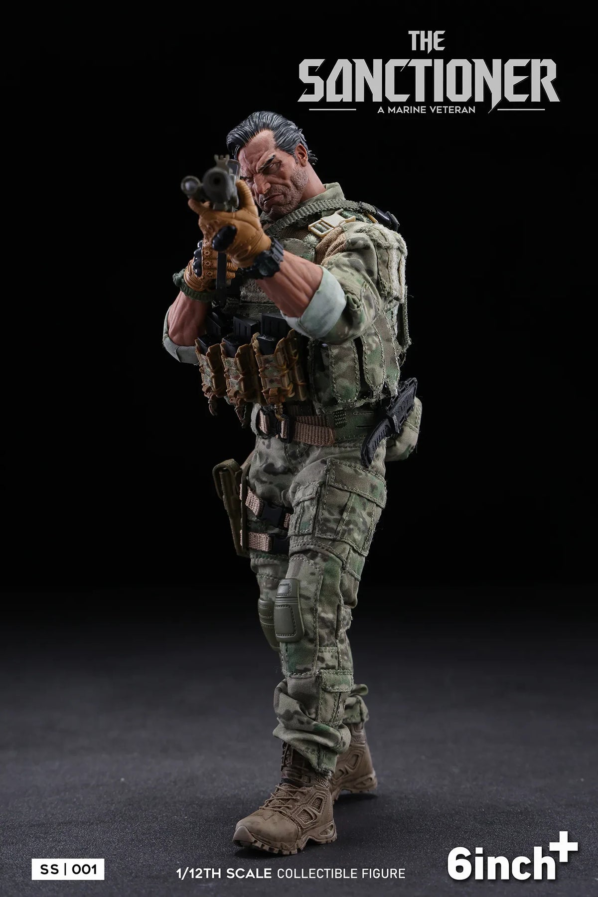 (Pre-Order) 6 Inch+ 1/12 The Sanctioner Action Figure (SS001) + KIT Pack (OL-010)
