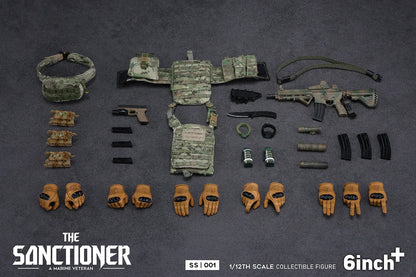 (Pre-Order) 6 Inch+ 1/12 The Sanctioner Action Figure (SS001) + KIT Pack (OL-010)